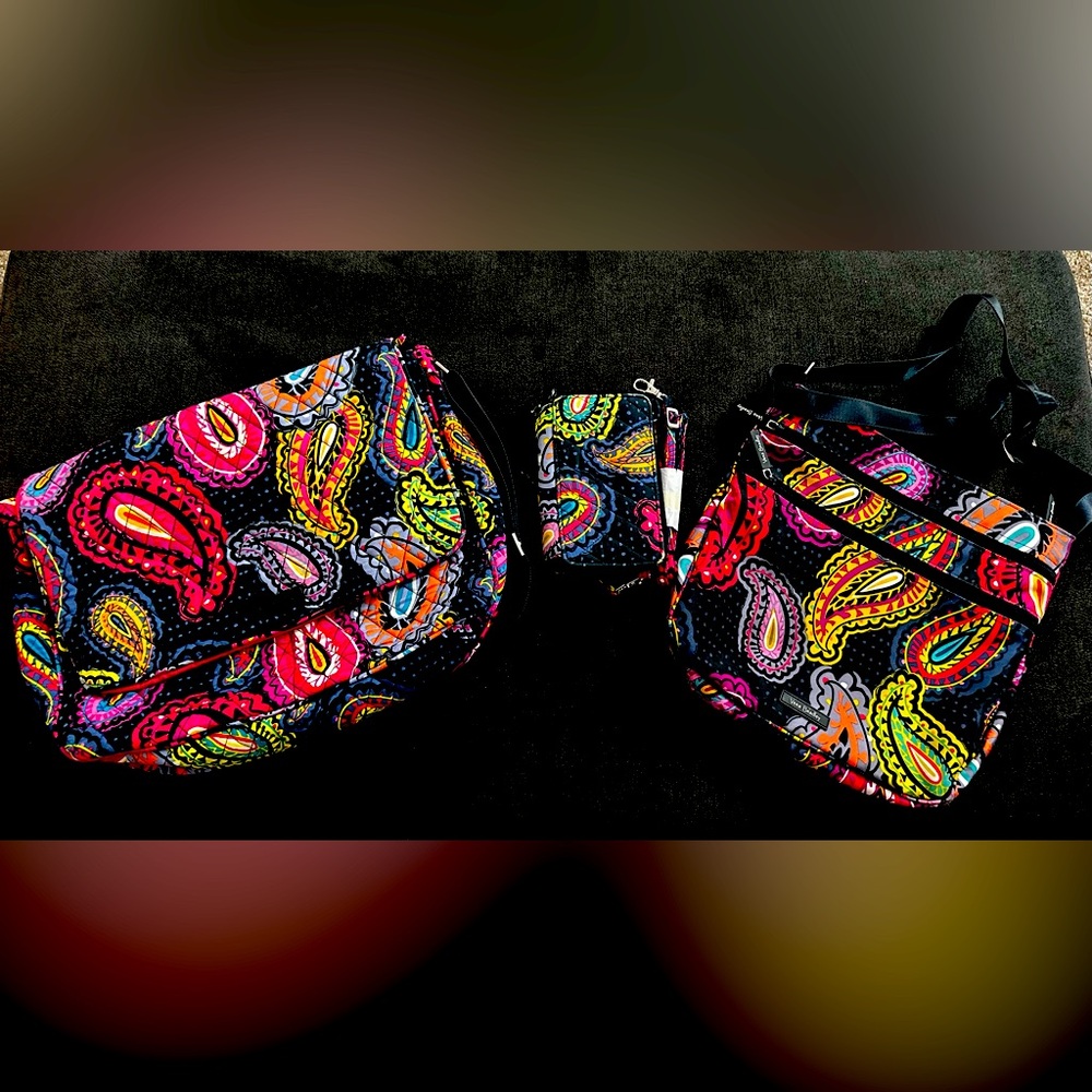 Vera Bradley Twilight Paisley Set